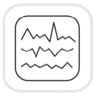 A square icon with an image of sound waves.